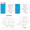 Centrifugalventilator / aktivt kul luftfilter - til LED plantevækstlys - 220V