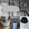 Sentrifugalvifte / luftfilter med aktivert kull - for LED plantevekstlys - 220V