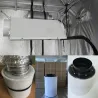 Ventilateur centrifuge / filtre à air à charbon actif - pour lampe de culture à LED - 220V