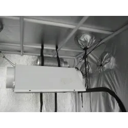 Centrifugalfläkt / luftfilter med aktivt kol - för LED-växtljus - 220V