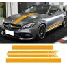 Pasy boczne / górne / dachowe - naklejki samochodowe - dla Mercedes Benz 2-drzwiowy Coupe / 4-drzwiowy SedanNaklejki