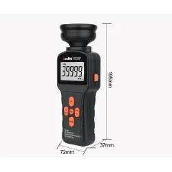 RuoShui - digitalt stroboskopomdrejningstæller - berøringsfrit - rotationshastighedsmåler - 40000 RPM