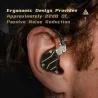 AuricularesQKZ ZXN - Auriculares de alta resolución - Auriculares intrauditivos con cable - Doble imán - 2 pines - 1DD
