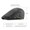 Trendy flat cap / hat - duckbill type - washed denim - unisexHats & Caps