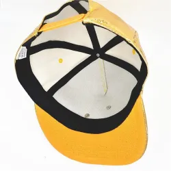 Baseballcaps - skinn-snapback - med metallblad - hip hop-stil