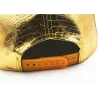 Baseballkeps - läder snapback - med metallblad - hip hop stil