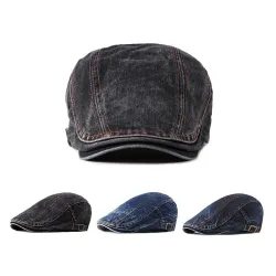 Casquette en jean classique - visière style bec de canard