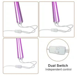 Plantenkweek LED phyto lamp - hangende dubbele buis - full spectrum - hydrocultuur - 50cmKweeklampen