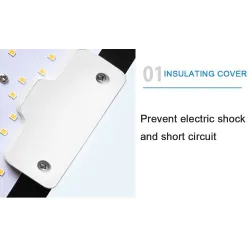 Plant grow LED-lampa - quantumboard - fullspektrum - hydroponisk - vattentät - 1000W