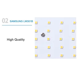 Plant grow LED-lampa - quantumboard - fullspektrum - hydroponisk - vattentät - 1000W
