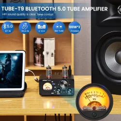 AIYIMA T9 - HiFi - Bluetooth 5.0 - forstærker - USB - 100W