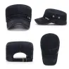 Sombreros & gorrasSombrero plano retro con visera - algodón lavado / ribetes de cuero