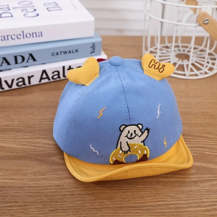 Gorras y sombrerosGorra de béisbol para niños - patrón de oso de dibujos animados