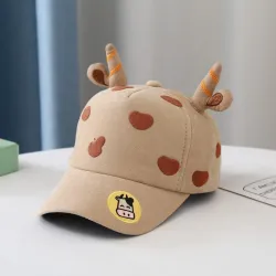 Berretto da baseball per bambini - con mucca / corna del fumetto