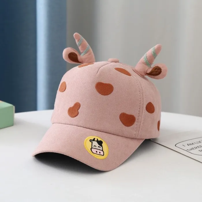 Berretto da baseball per bambini - con mucca / corna del fumetto
