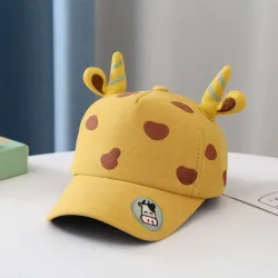Berretto da baseball per bambini - con mucca / corna del fumetto