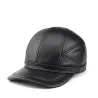 Trendig vintage baseballkeps - äkta läder - unisex