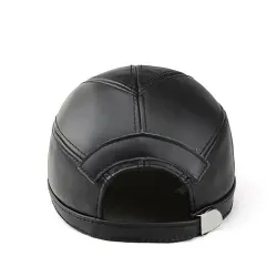 Fasjonabel vintage baseballcaps - ekte skinn - unisex