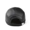 Trendig vintage baseballkeps - äkta läder - unisex