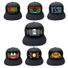 Trendy DJ baseballcaps - lys opp - med lydaktivert avtakbar skjerm