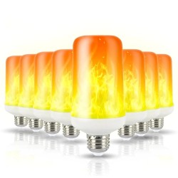 Ampoule LED scintillante - effet flamme de bougie - E14 / E27 / B22