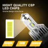 Bil / motorcykel LED-lampa - 6000K - CSP-chip - H1 / H3 / H7 / H11 / H4/9003/HB2 Hi/Lo / 9006/HB4 - 2 st