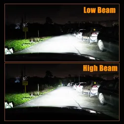 Bil / motorcykel LED-lampa - 6000K - CSP-chip - H1 / H3 / H7 / H11 / H4/9003/HB2 Hi/Lo / 9006/HB4 - 2 st