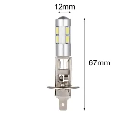 Bil / motorsykkel LED-pære - H1 5630 - 12V - 6000K - 2 stk.