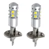 Bilstrålkastarlampa - H1 - 6000K - 80W - COB LED - 2 st