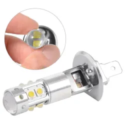 Billyktpære - H1 - 6000K - 80W - COB LED - 2 stk.