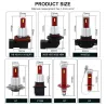 Bil LED-lampa - dimma / signal / körlampa - superljus - H1 / H3 - 2 st