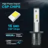LED billampa - superljus - H1 / H3 - 20W - 6000K - 2 st