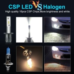 Lampadina LED per auto - super luminosa - H1 / H3 - 20W - 6000K - 2 pezzi