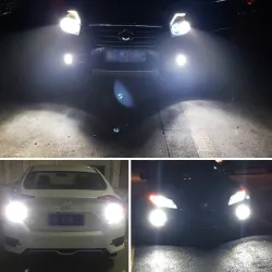 LED billampa - superljus - H1 / H3 - 20W - 6000K - 2 st