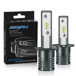 LED Autolampe - superhell - H1 / H3 - 20W - 6000K - 2 Stück