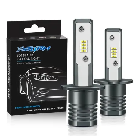 LED billampa - superljus - H1 / H3 - 20W - 6000K - 2 st