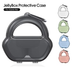Jellybox - custodia protettiva - per Apple AirPods Max - custodia trasparente