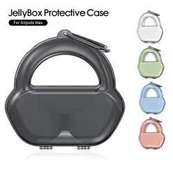 Jellybox - estojo protetor - para Apple AirPods Max - caixa de armazenamento transparente