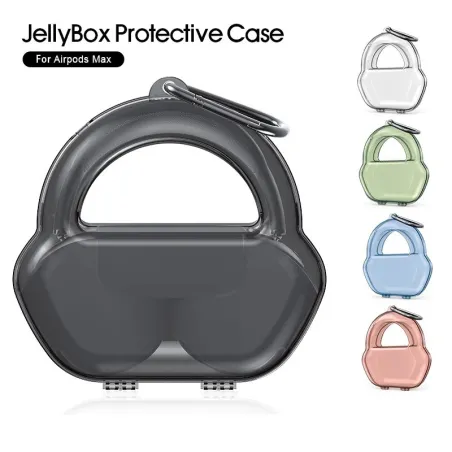 Jellybox - beskyttende etui - til Apple AirPods Max - gennemsigtig opbevaringsboks