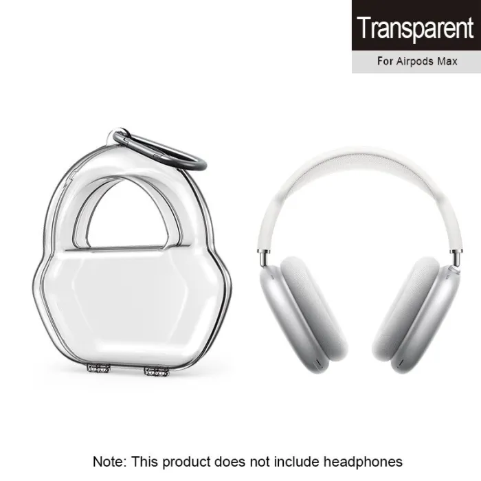 Jellybox - estojo protetor - para Apple AirPods Max - caixa de armazenamento transparente
