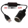 Car cigarette lighter socket - USB 5V To 12V - wiredCigarette lighters