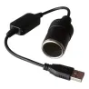 Car cigarette lighter socket - USB 5V To 12V - wiredCigarette lighters