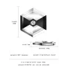 CollaresColgante hexagonal con cristal - collar de tungsteno