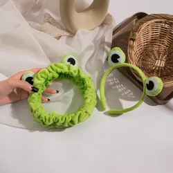 Breitkrempiges Stirnband - lustiger Frosch