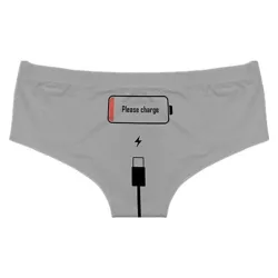 Sexy truser - sømløs - lav midje - Please Charge-skrift