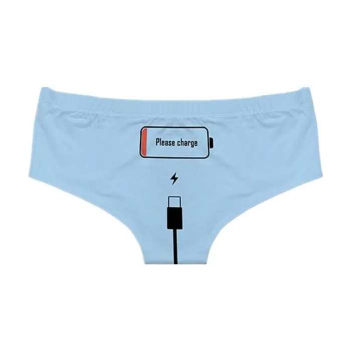 Sexy truser - sømløs - lav midje - Please Charge-skrift