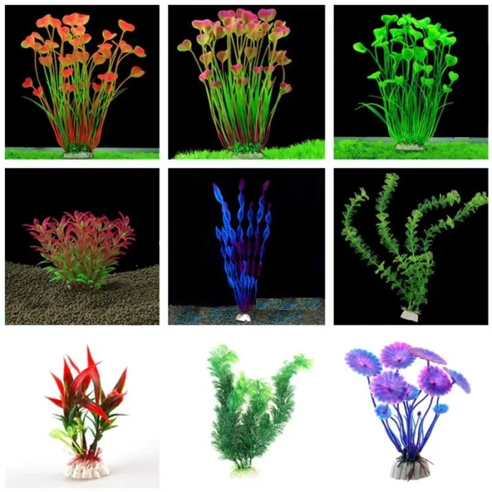 Kunstig plast plante - akvarie dekoration