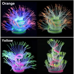 Flexibel siliconen koraal / anemoon - glowing in dark - aquariumdecoratieAquarium