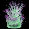 Fleksibel silikone koral / anemone - lysende i mørke - akvarie dekoration