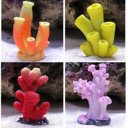 Corail en résine colorée - décoration artificielle d'aquarium